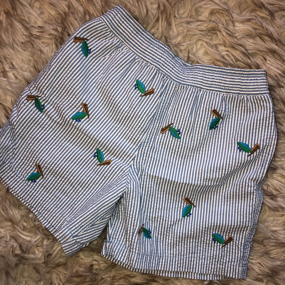 Boys POLO RALPH LAUREN seersucker swim shorts 6